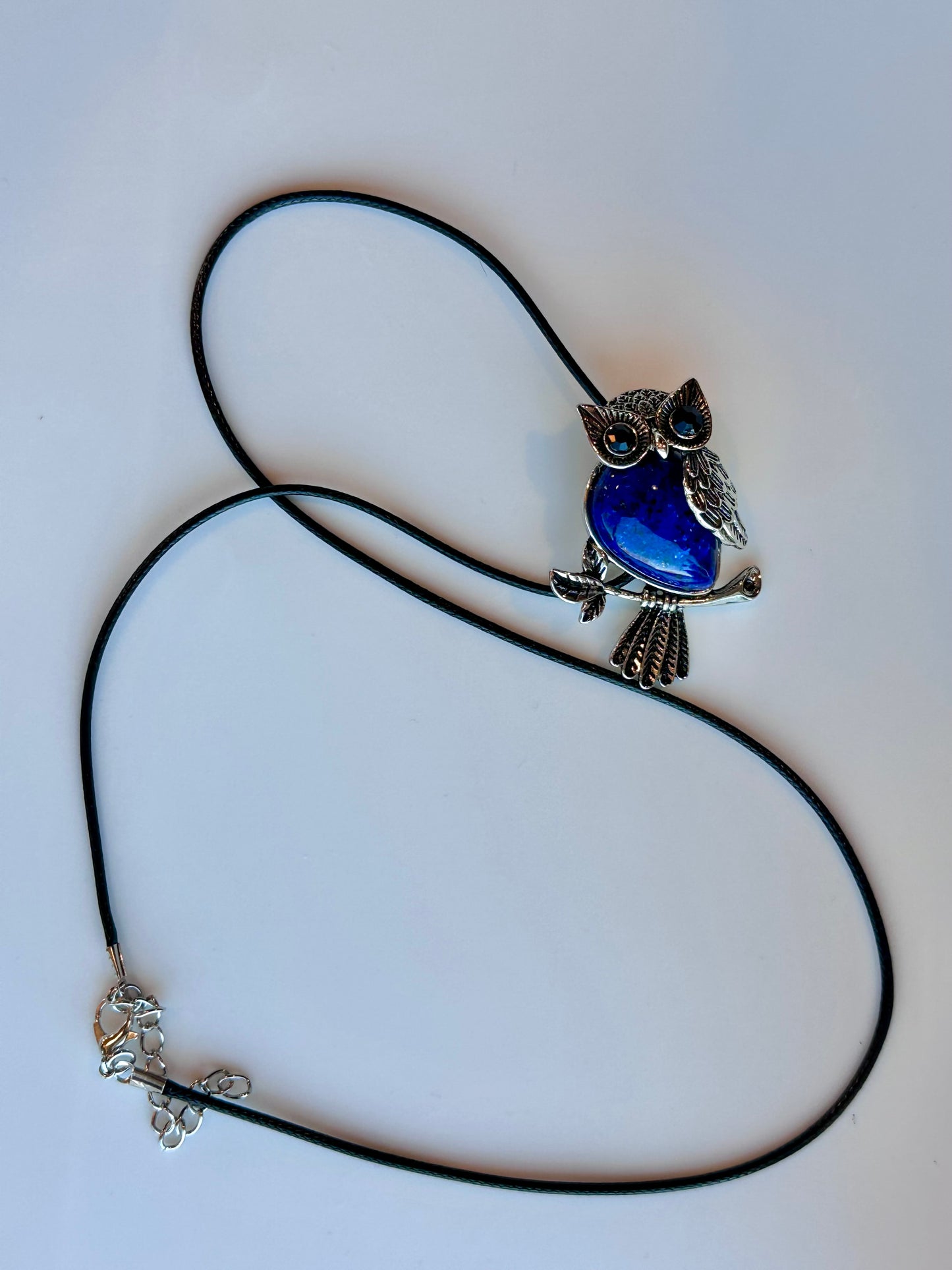 Lapis owl necklace