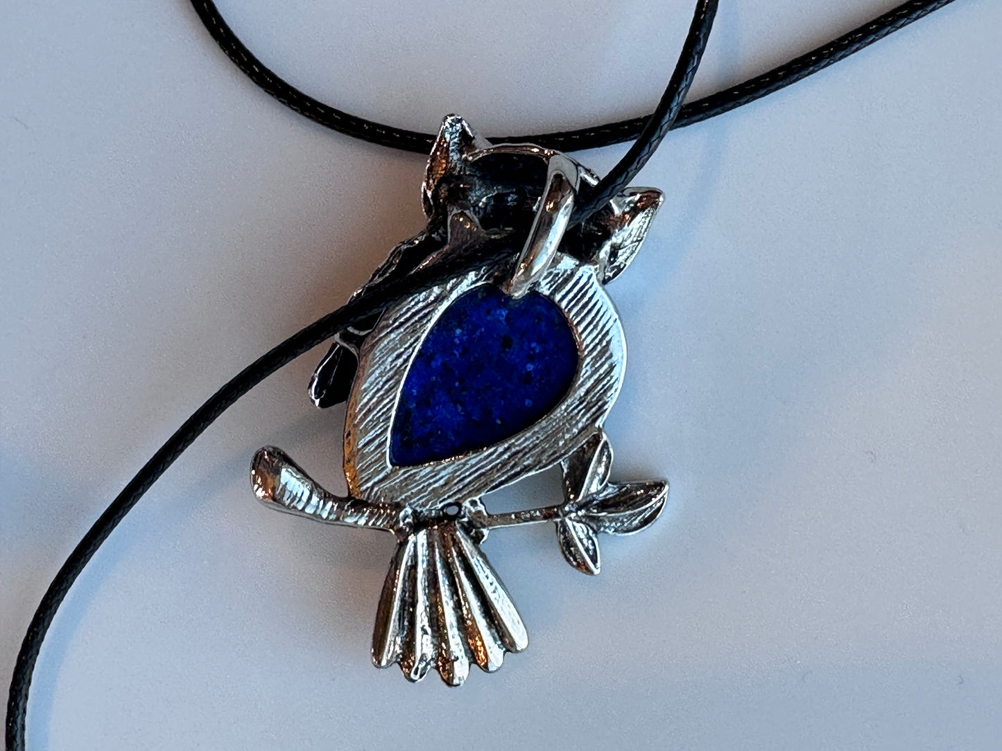 Lapis owl necklace