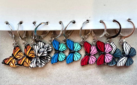 Butterfly dangle earrings